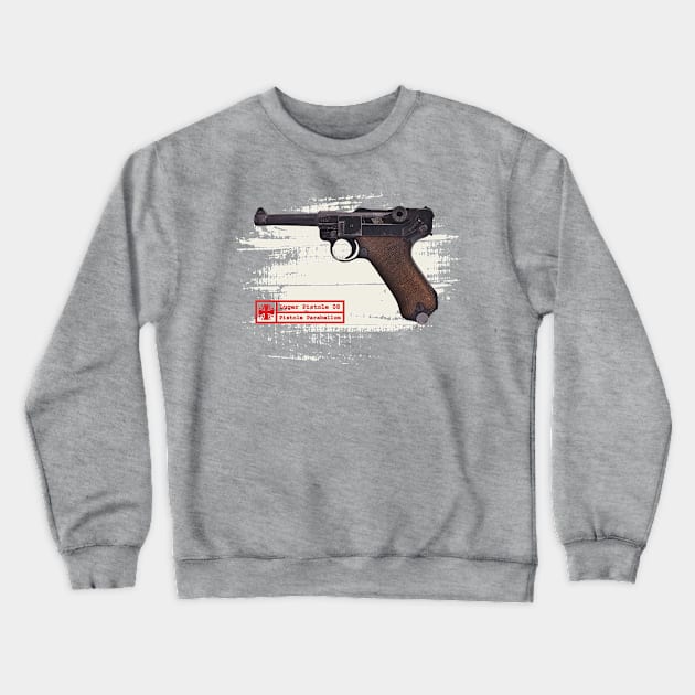 Luger P08 - German WW2 Pistol Crewneck Sweatshirt by Distant War